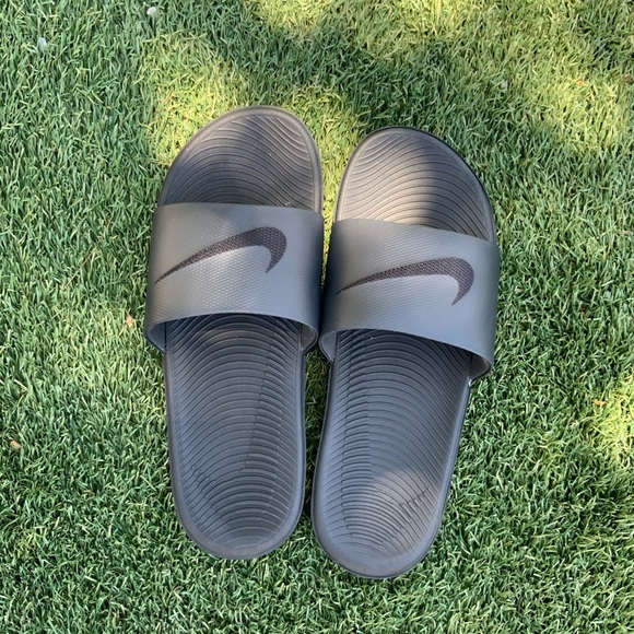 Nike Kawa Black Slides Men Sandal Size 